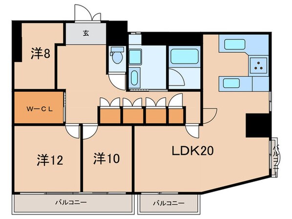 パールハイツⅠの物件間取画像